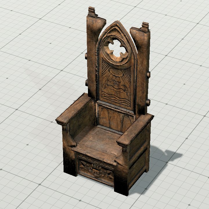 Throne, Wooden