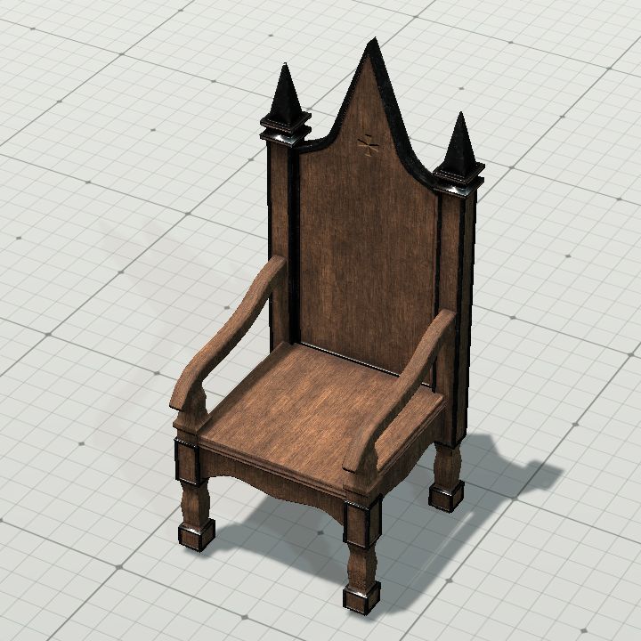 Throne, Wooden (Plain)