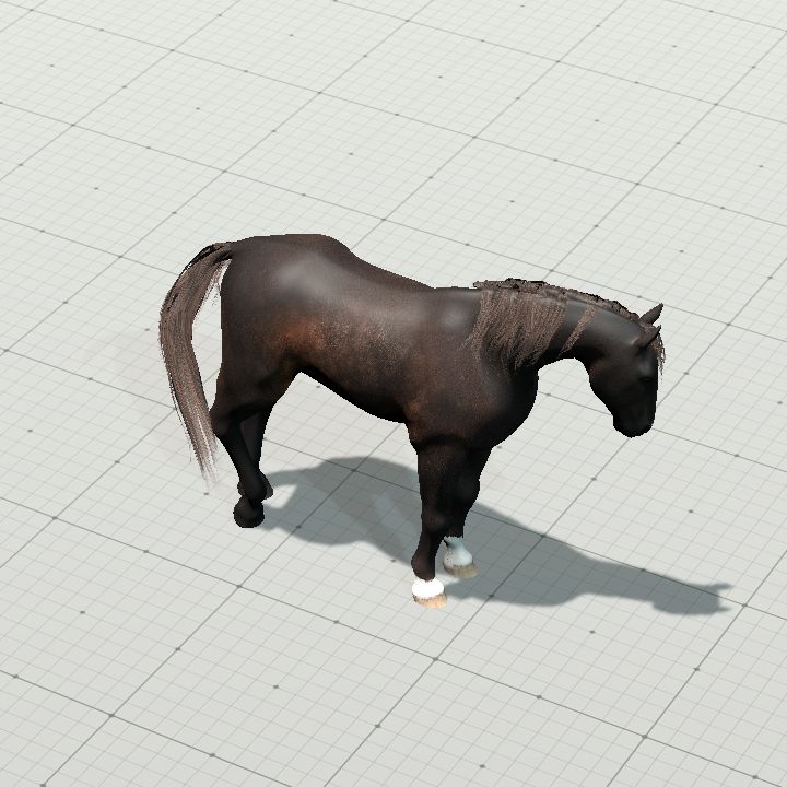Horse, Dark Brown