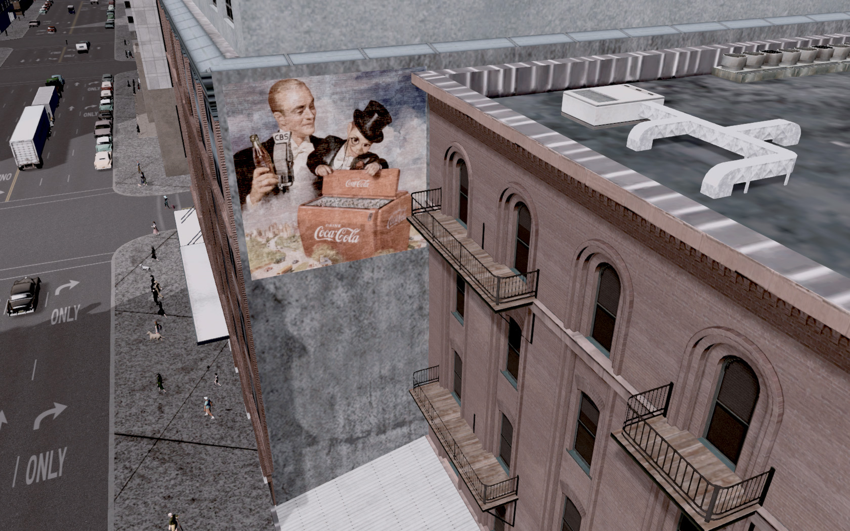 1950 Coca Cola - CBS mural