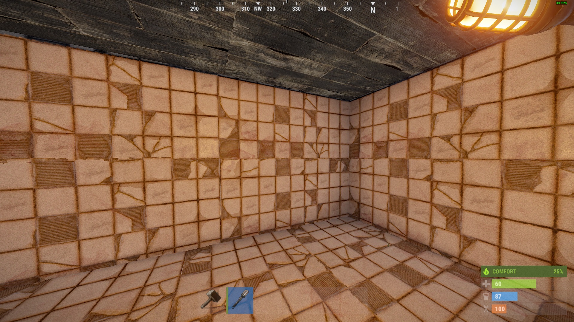 Damaged Tiles Rug