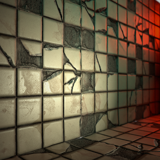 Damaged Tiles Rug
