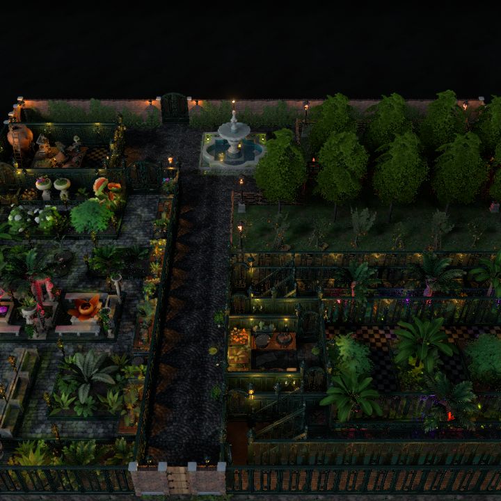 Botanical Gardens, night