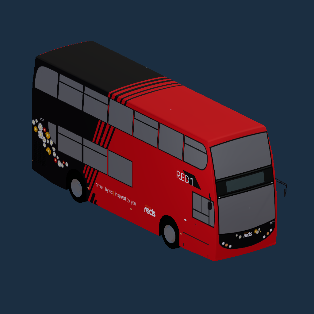 Salisbury Reds 1577 (RED 1 Flower Trail) Enviro 400