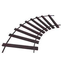 Train Track - Dark Curved