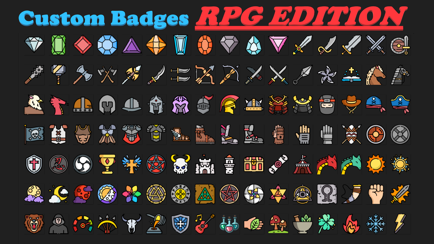 Custom Badges RPG Edition