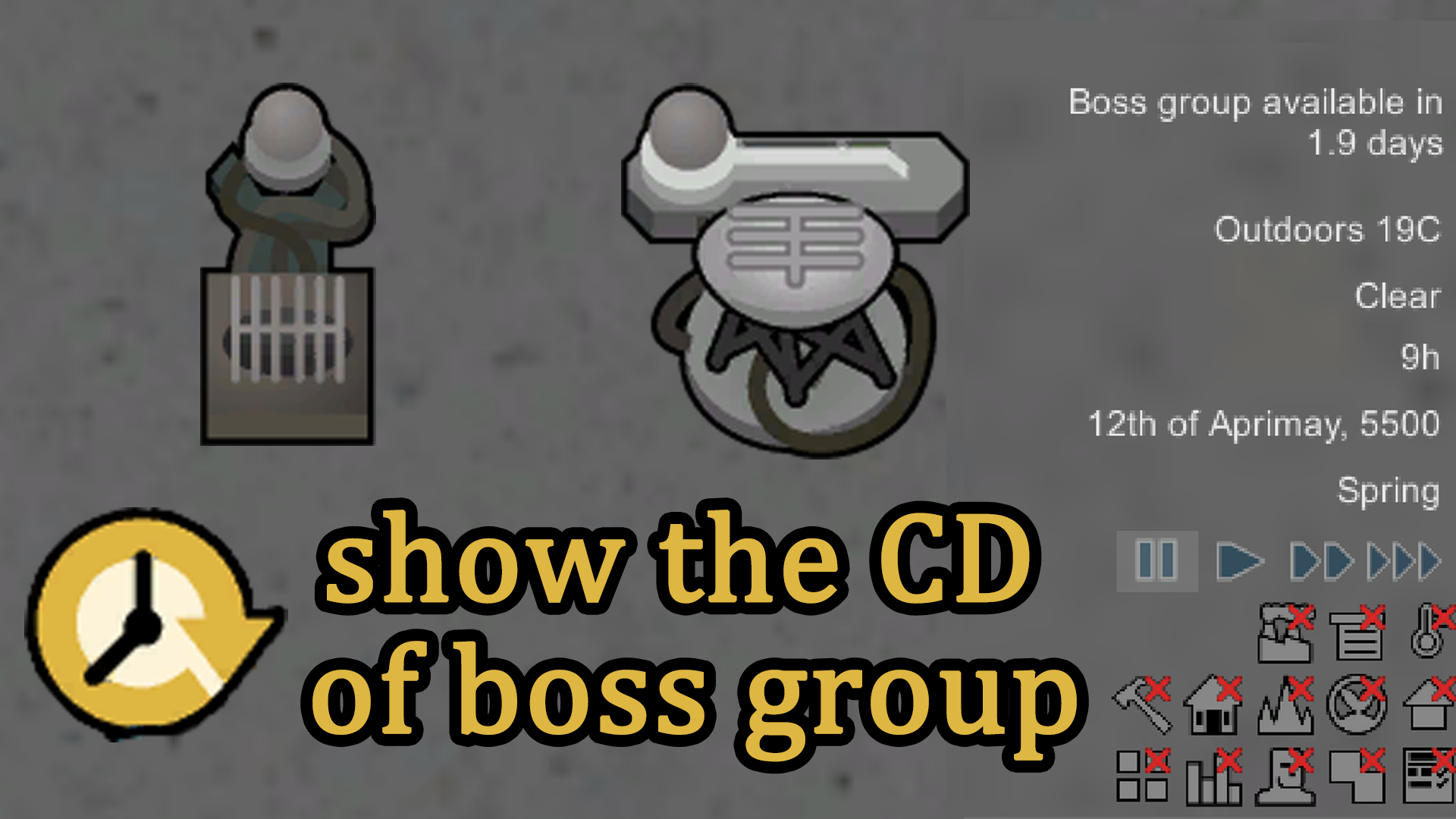 Show the CD of boss group