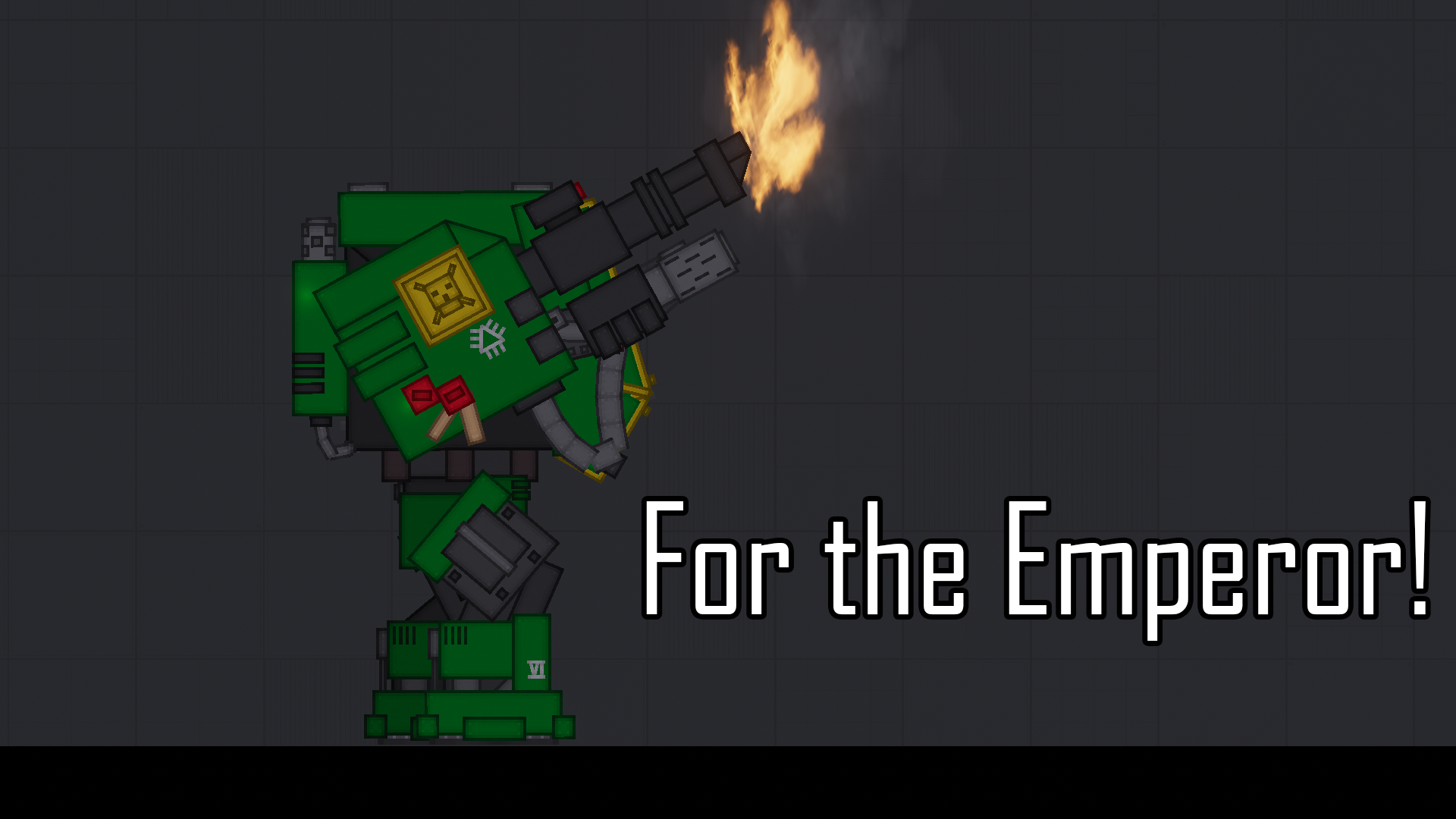 Warhammer 40k : Dark Angels Dreadnought – Avec Toutes Ses Armes (déjà Assemblé Et Peint)