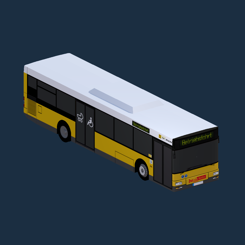 MAN NL263 - BVG - Grundlack (großes BeBerlin)
