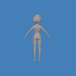 Highpoly_decimated_6 years baby Loli girl