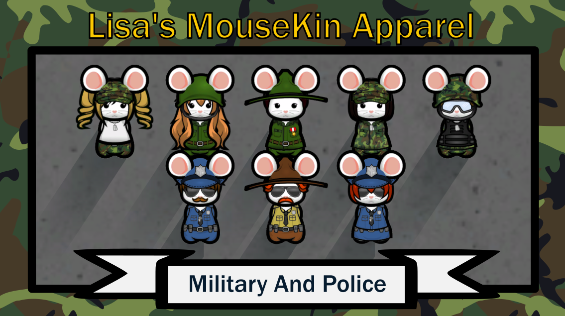 Lisa's Mousekin Apparel: Military And Police