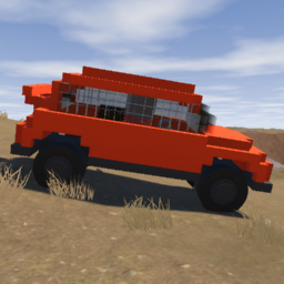 Red softbody car