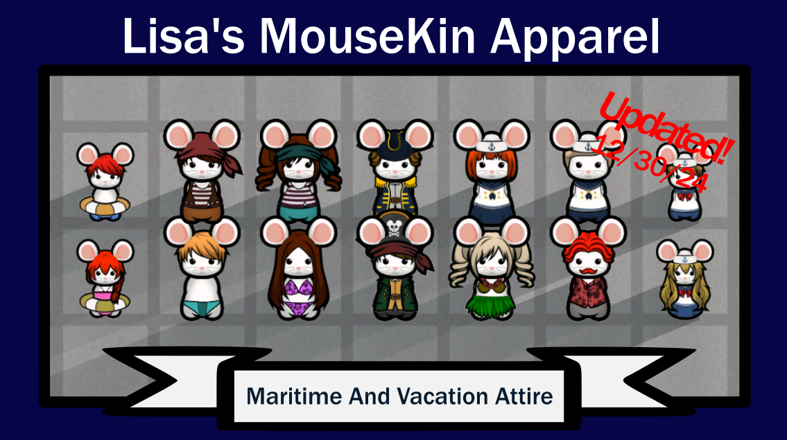 Lisa's Mousekin Apparel: Maritime and Vacation