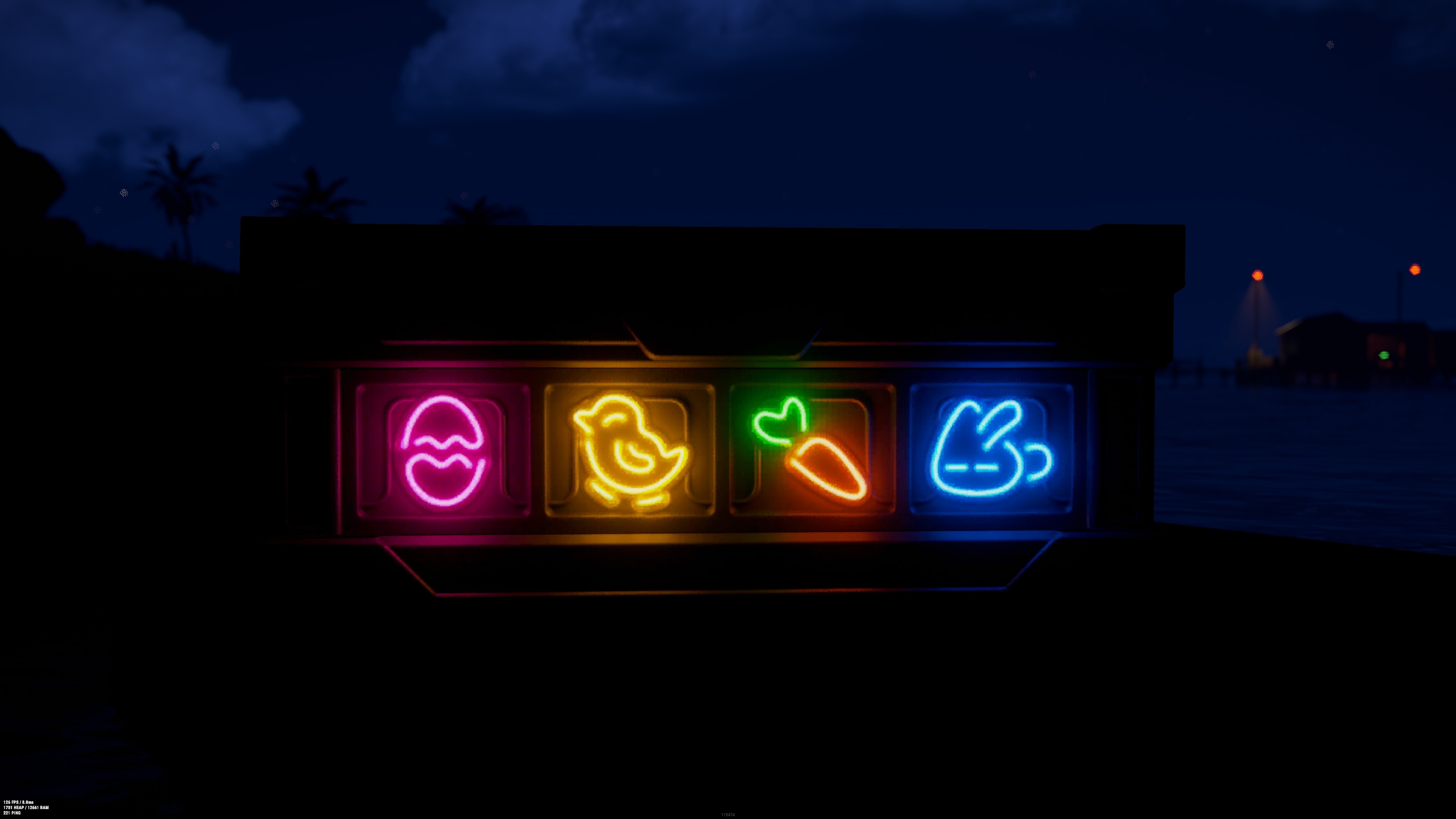 Neon Bunnies Large Wooden Box