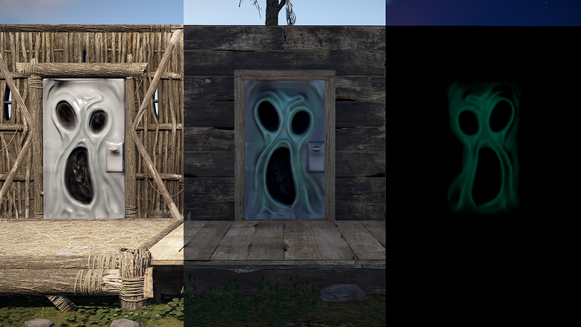 Ghostly Sheet Metal Door