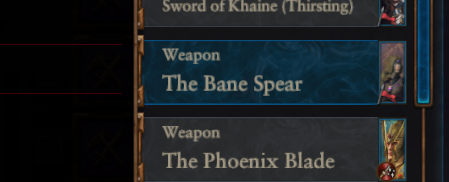 Khorne Realm Weapons Can Be Transferred Between Characters
