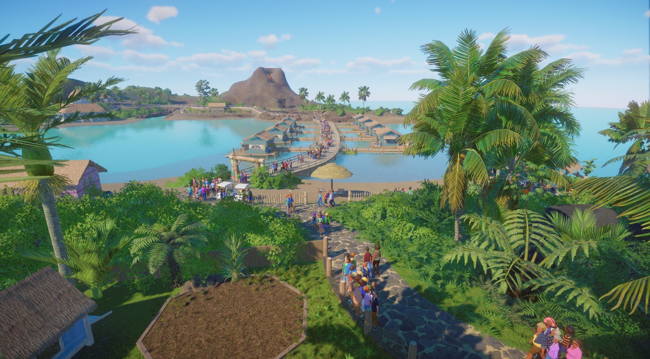 South Pacific Volcano Island
