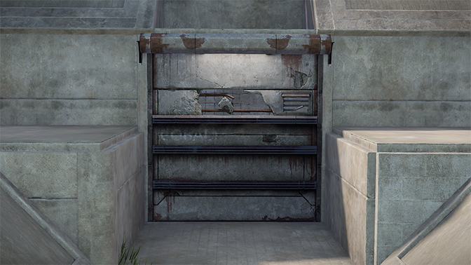 Brutalist Garage Door