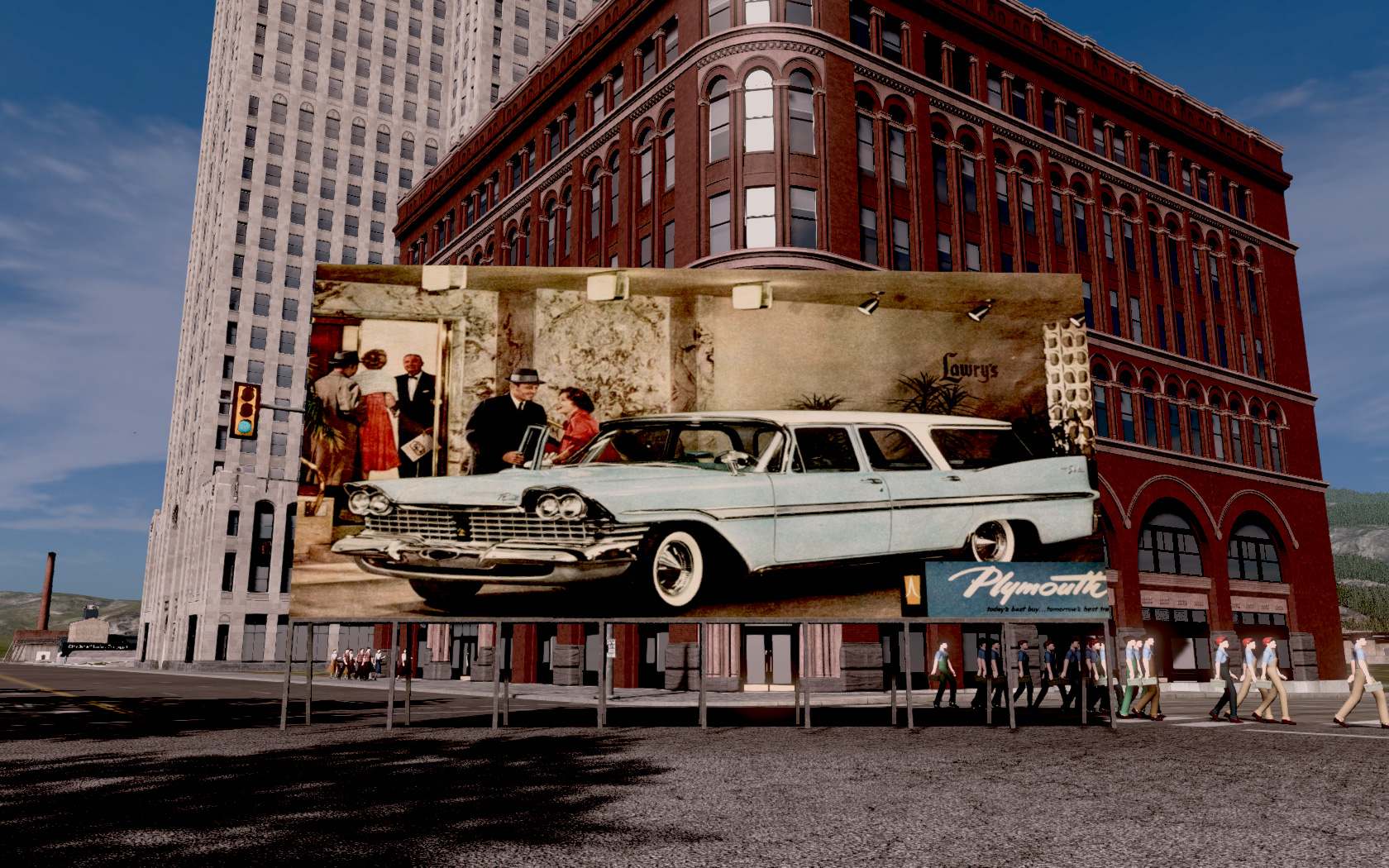 1959 Plymouth billboard