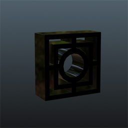 Deco block V1 (big) Black Gloss