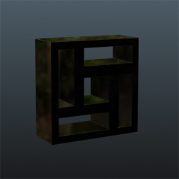 Deco block V3 (big) Black Gloss