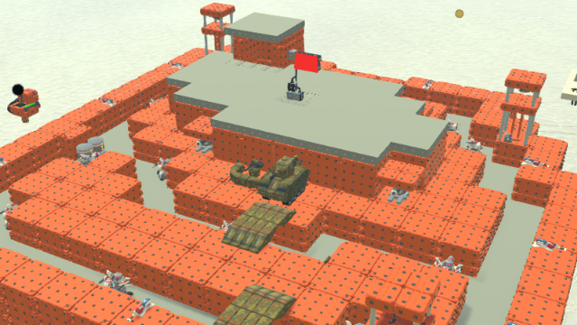 enemy artillery base