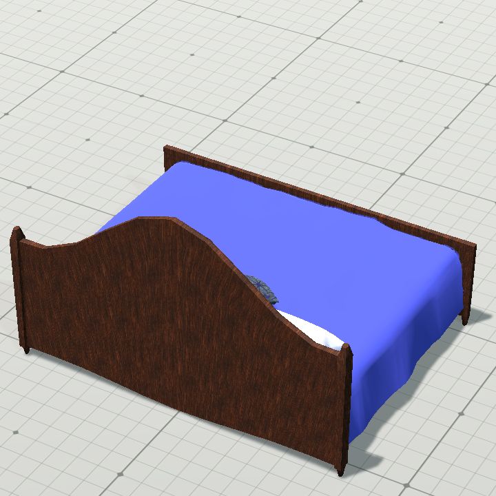 Double bed - Blue