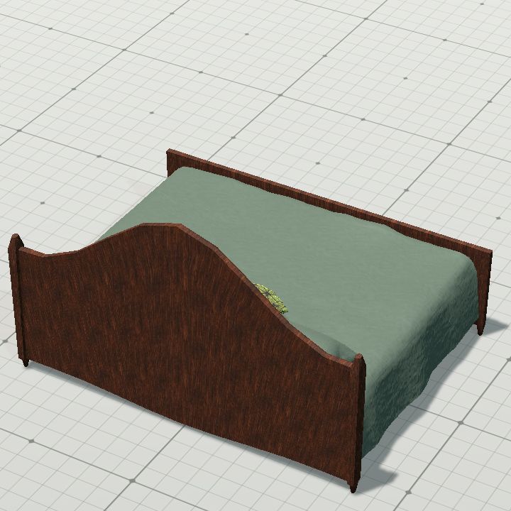 Double bed - Green