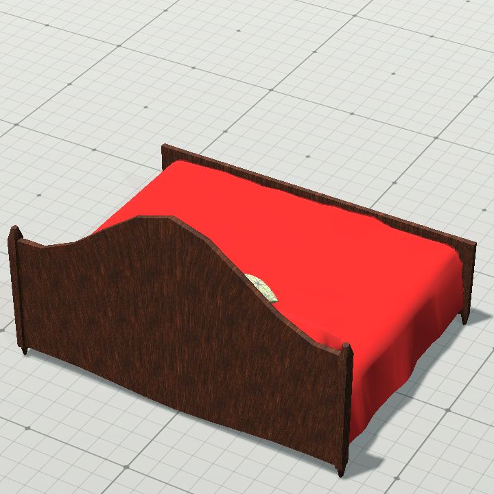 Double bed - Red