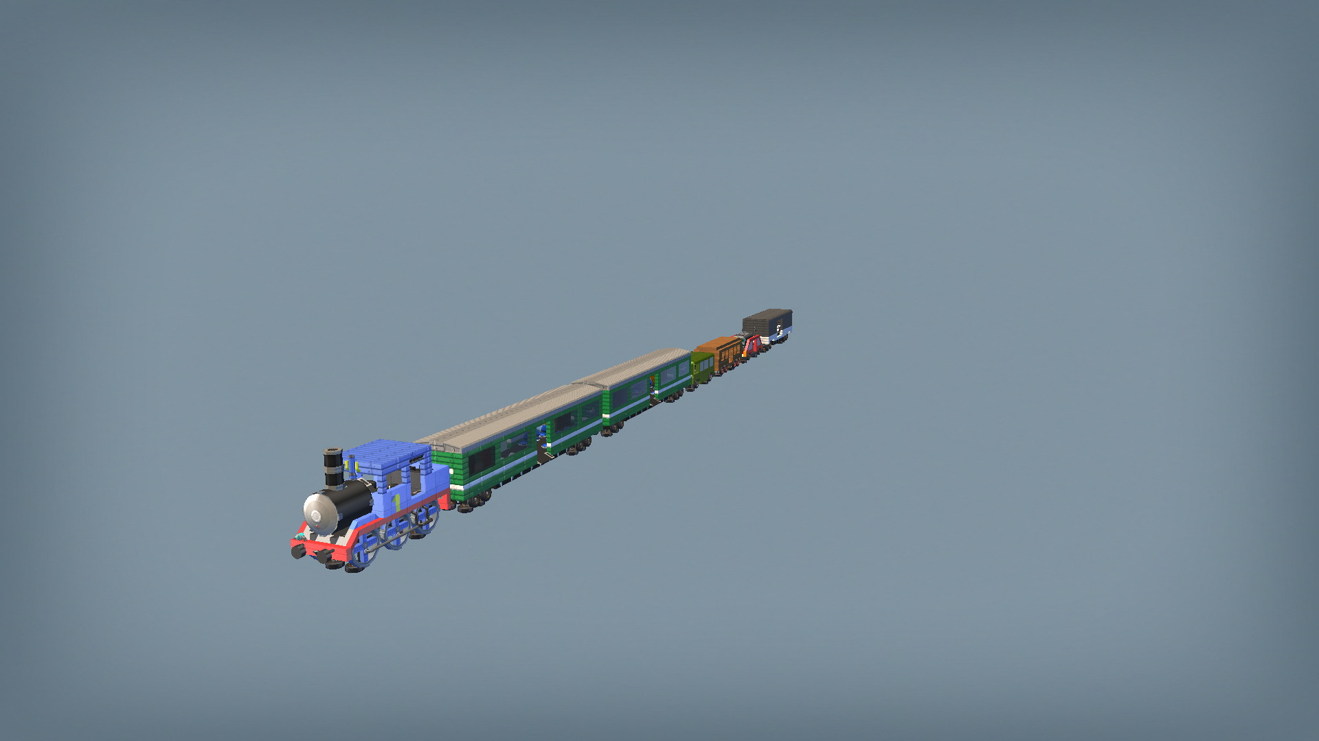 Thomas the tank engine train random vagons