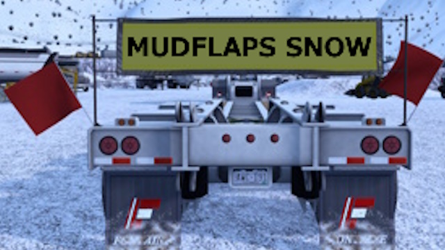 Custom Trailer Mudflaps Snow