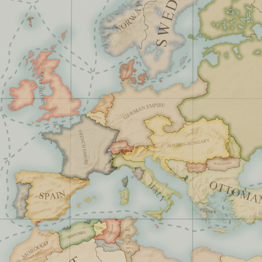 retro shaded relief map