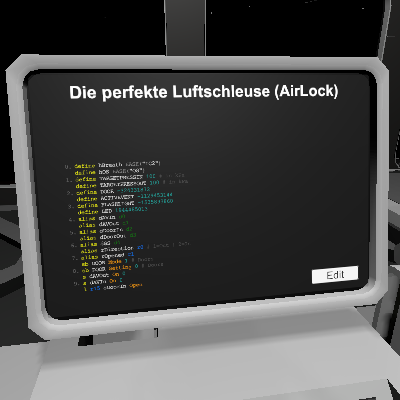 Die perfekte Luftschleuse (AirLock) (ohne Buttons)