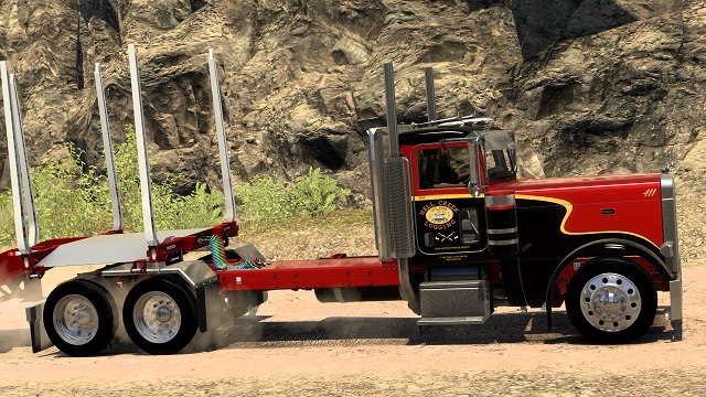 Hell Creek Logging skin for the Pizzster and Damo Peterbilt 389