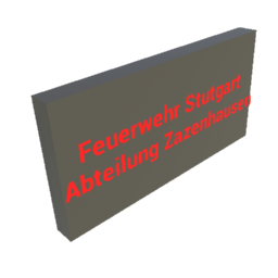 Feuerwehr Zazenhausen Schild