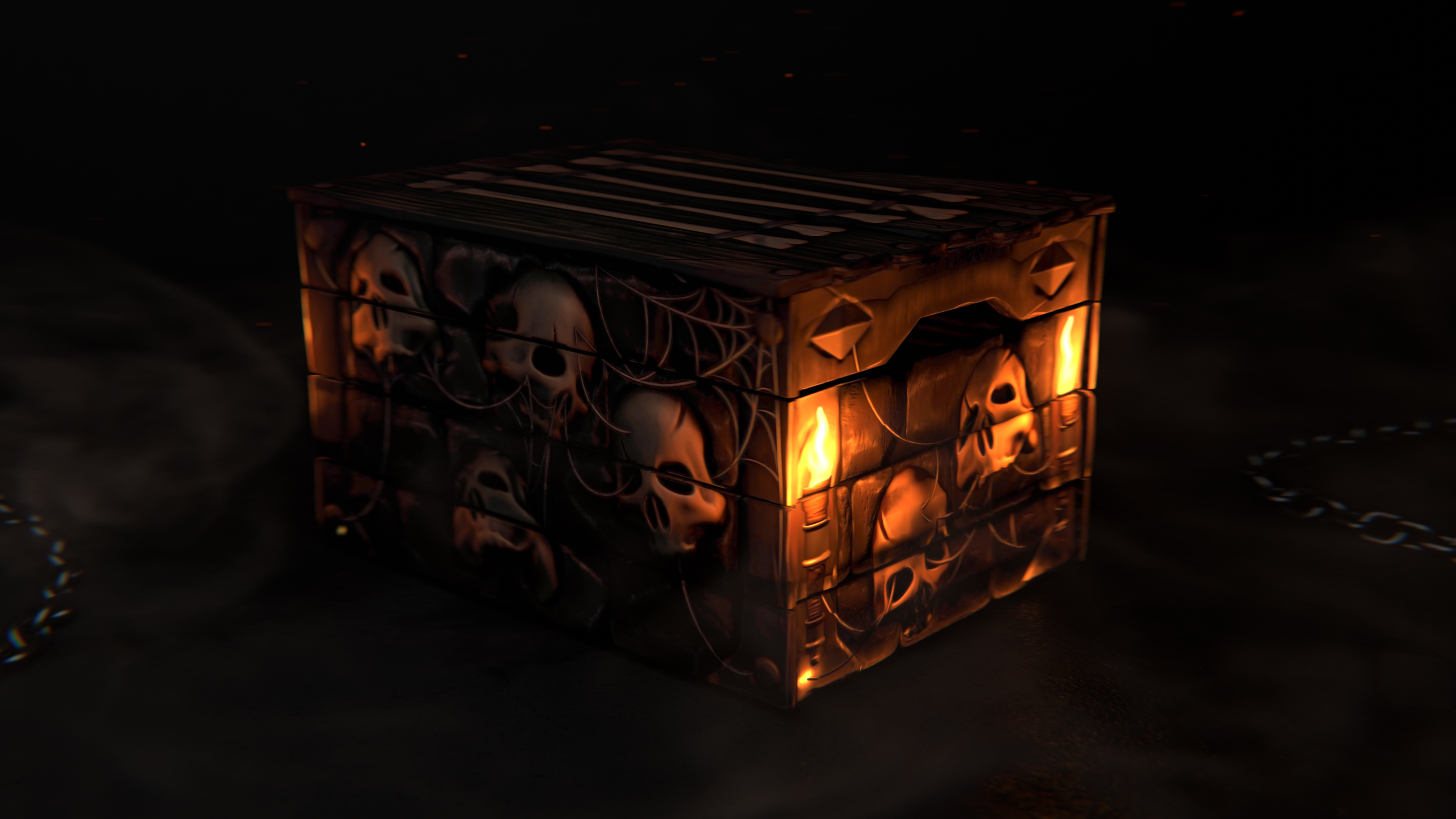 Dungeon Small Wood Box