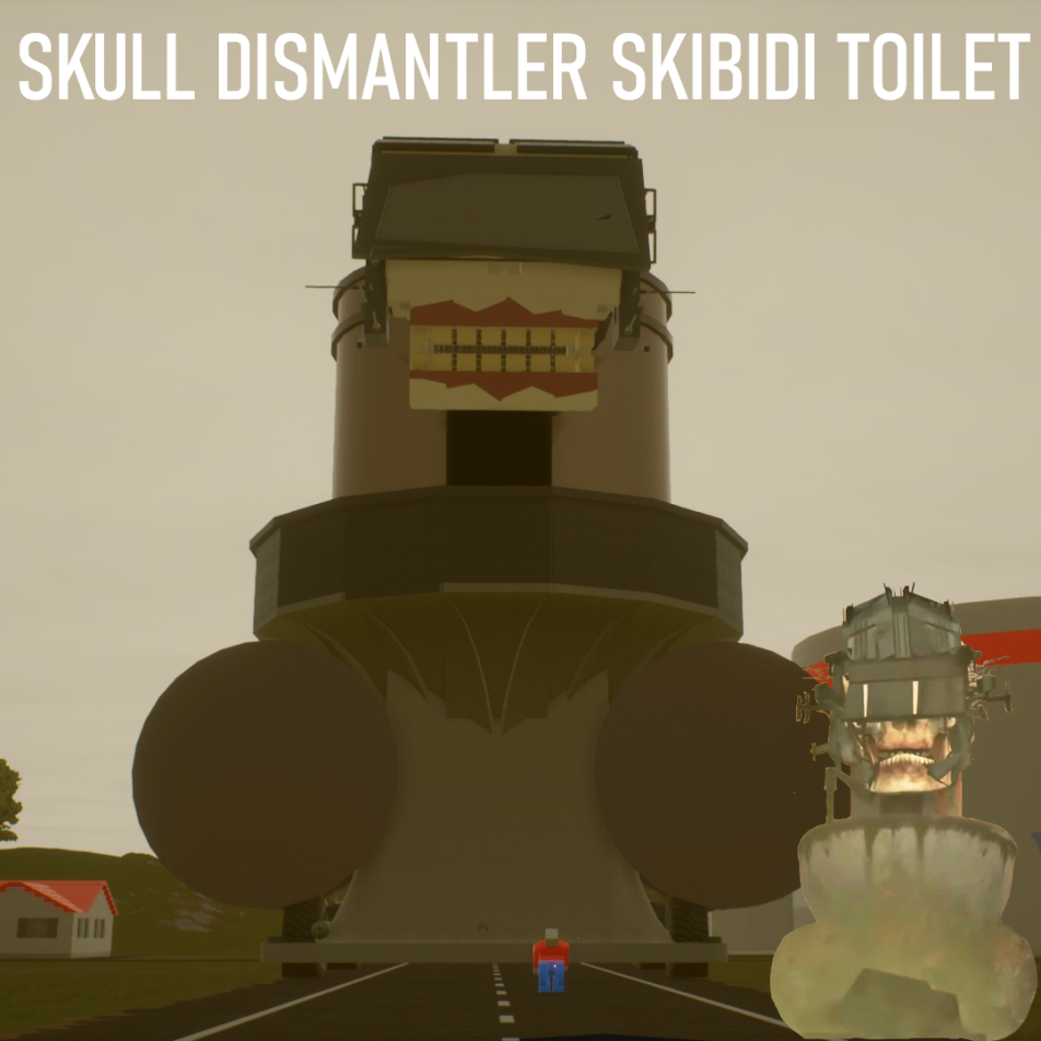 Skull Dismantler Skibidi Toilet! skibi skeleton