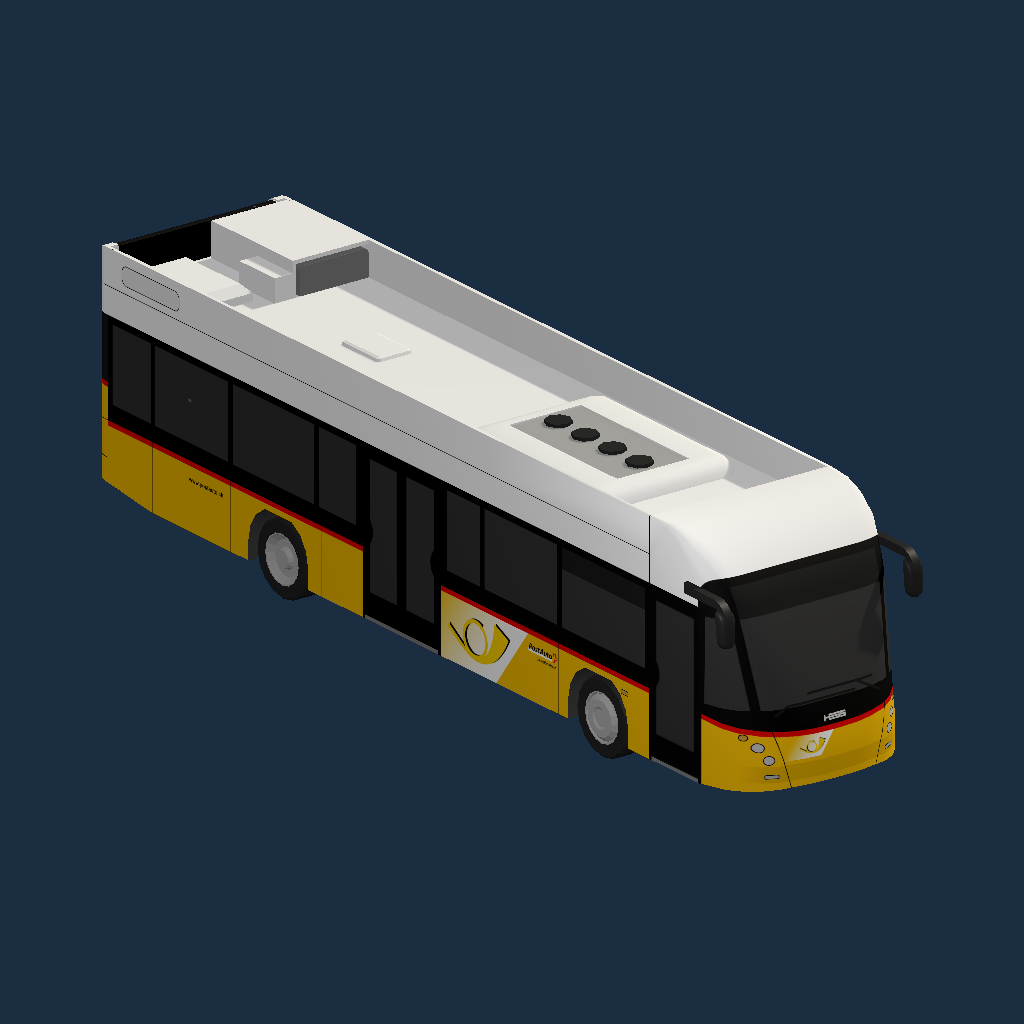 PostAuto HESS SwissDiesel 12m 2-Türer