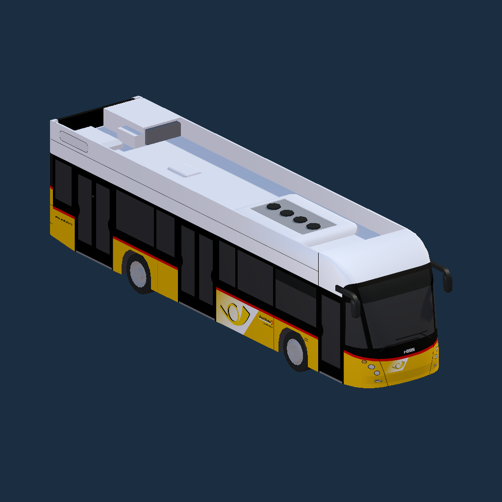 PostAuto HESS SwissDiesel 12m 3-Türer