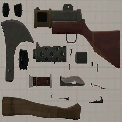 Team Fortress 2 Enhanced Small Weapons Pack #7 (Props)