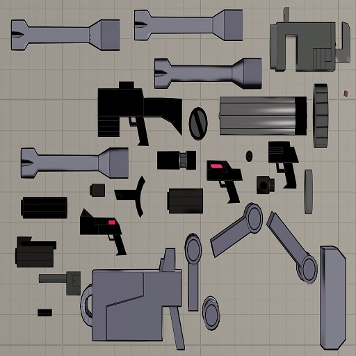 Star Wars Clone Wars 2003 Enhanced Weapons (Props)