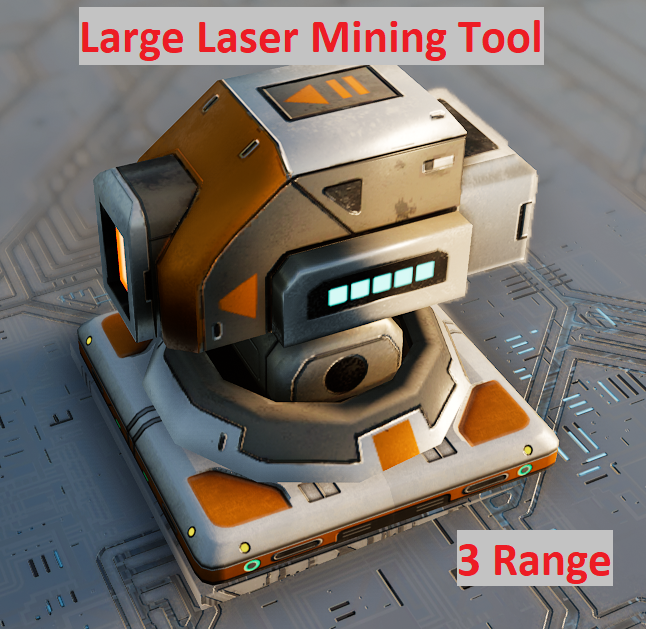 Large Laser Mining Tool with 3 range
