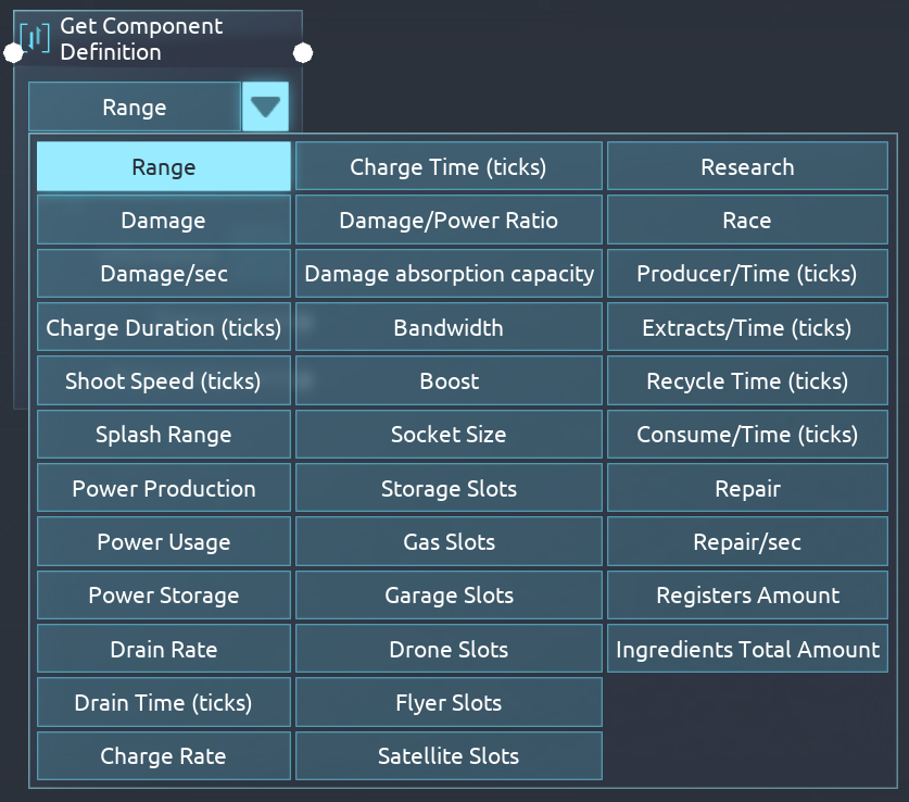 Get Component Definitions