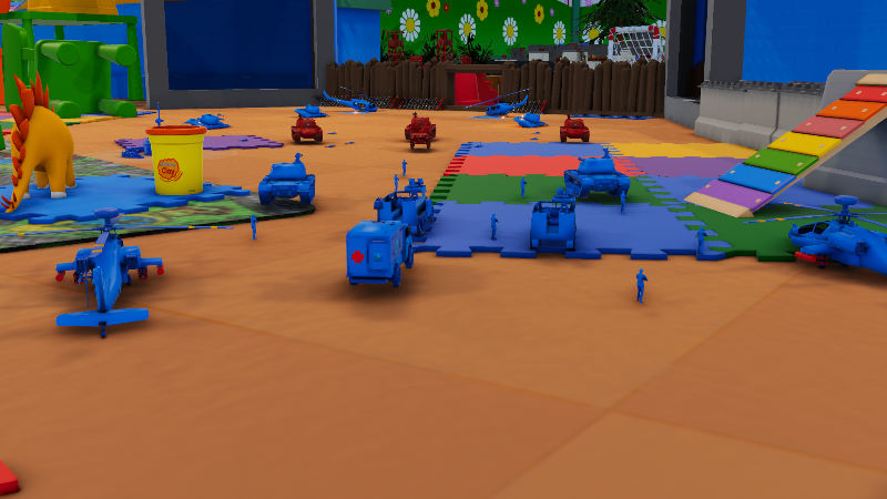 Under Siege!! Blue Army Attacks Red