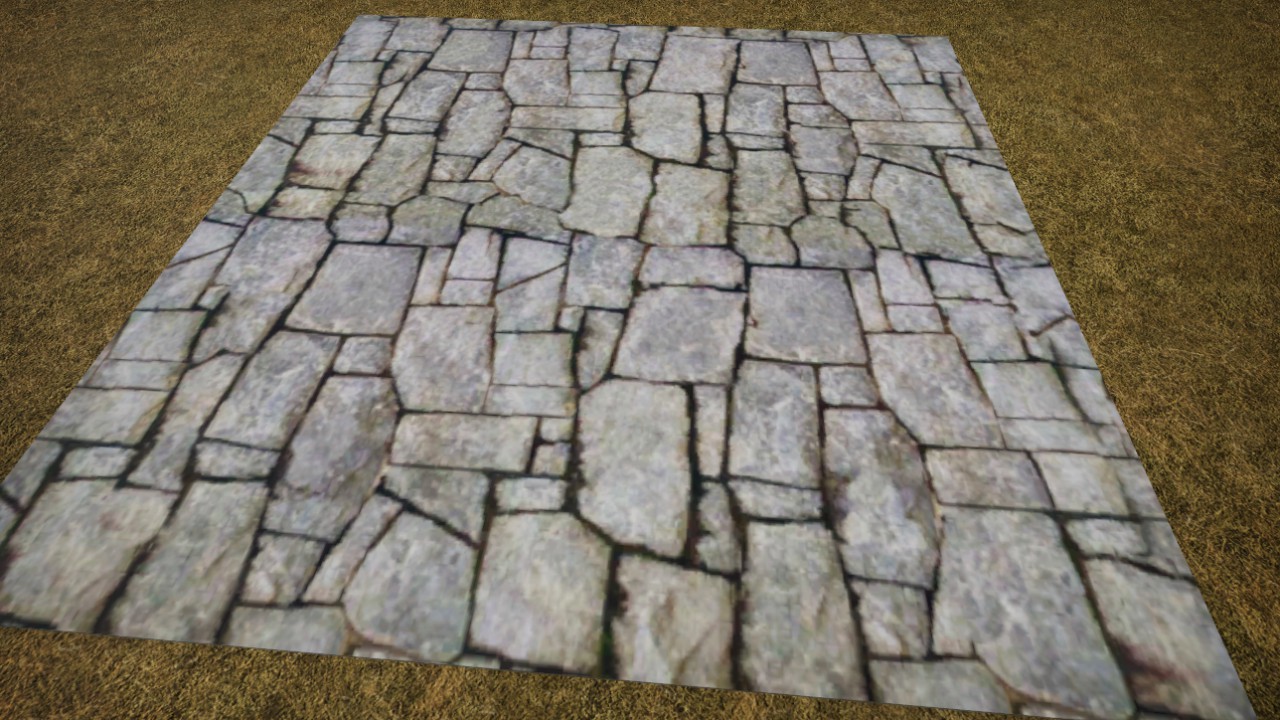rough stone flooring