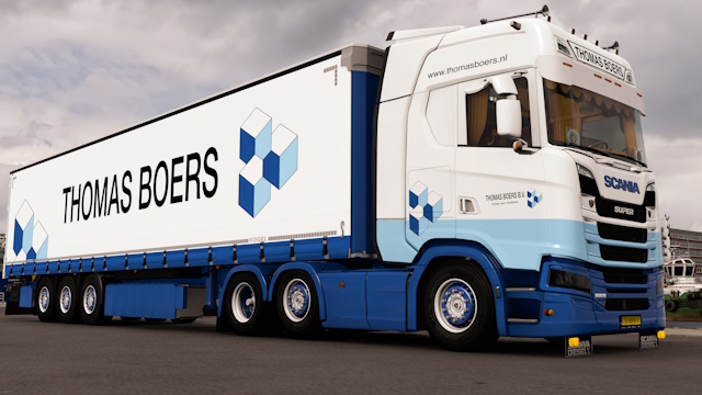 WFTruckstyling Thomas Boers Combo Paintjob For Scania S & Kögel Cargo