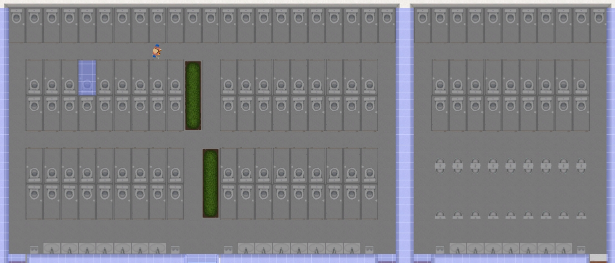 2in1 restrooom for medium terminals