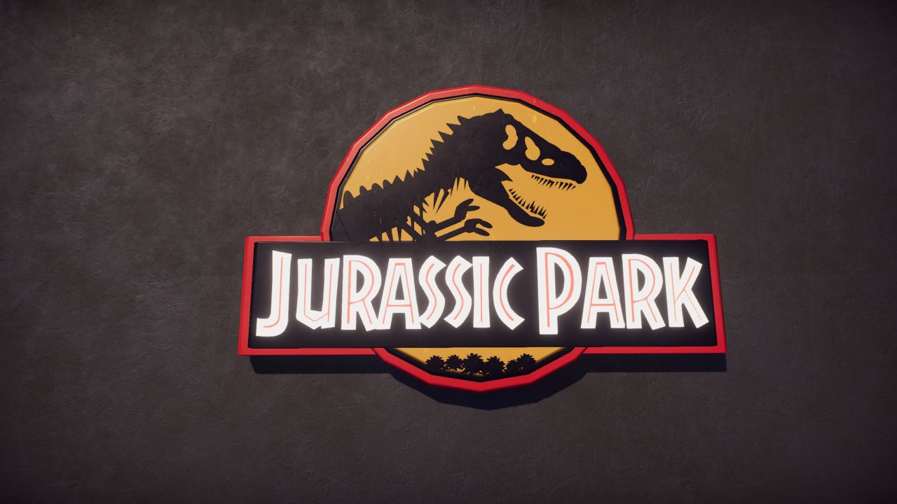 Jurassic Park Logo Inverted