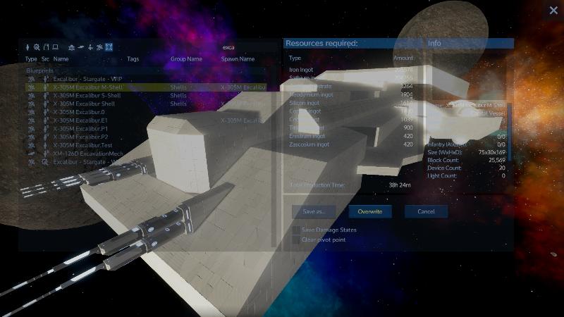 X-305M Excalibur M-Shell