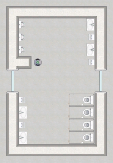 tiny bathroom